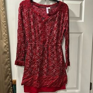Women’s (small) long sleeve red dress